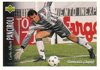 Carlos Alberto Panciroli Gimnasia y Esgrima 1995 Upper Deck Futbol Argentina #122